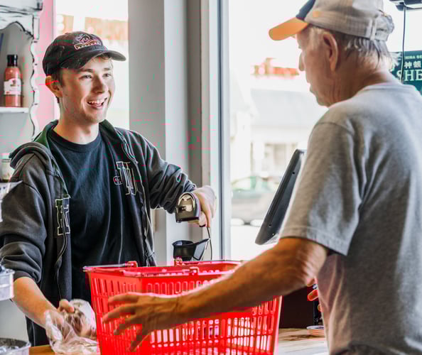 Degree Wellness old man shopping