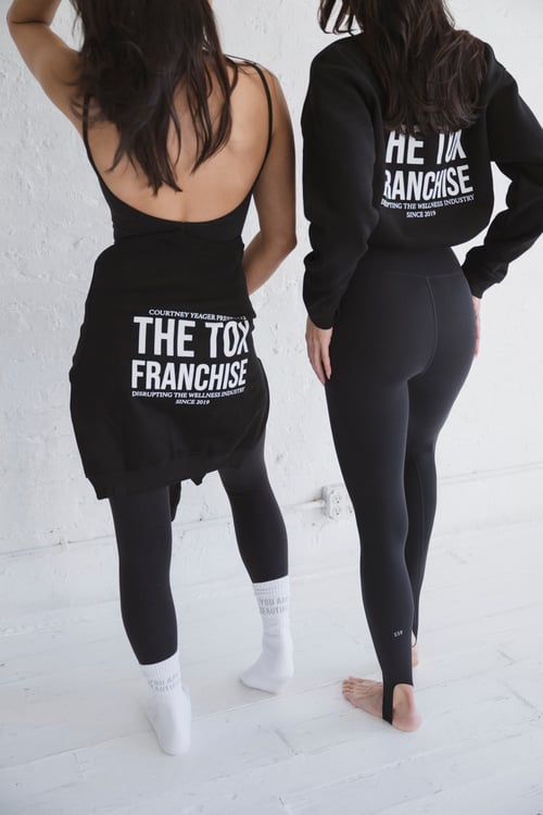 two woman wearing The Tox Franchise clothes